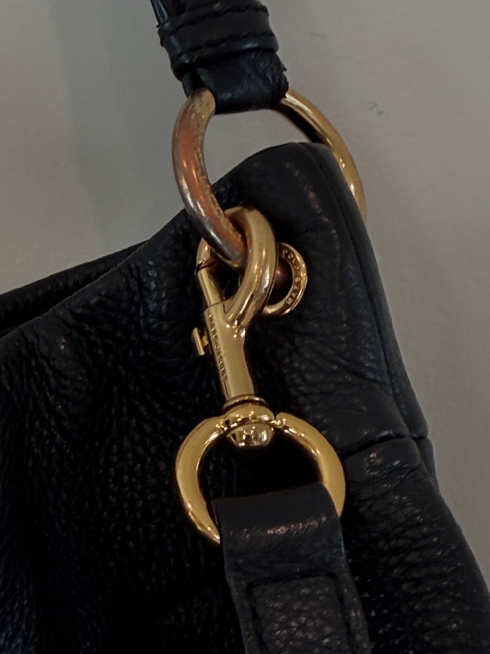 Marc Jacobs Black Pebbled Leather Shoulder And Cross Body Purse - Picture 3 of 10